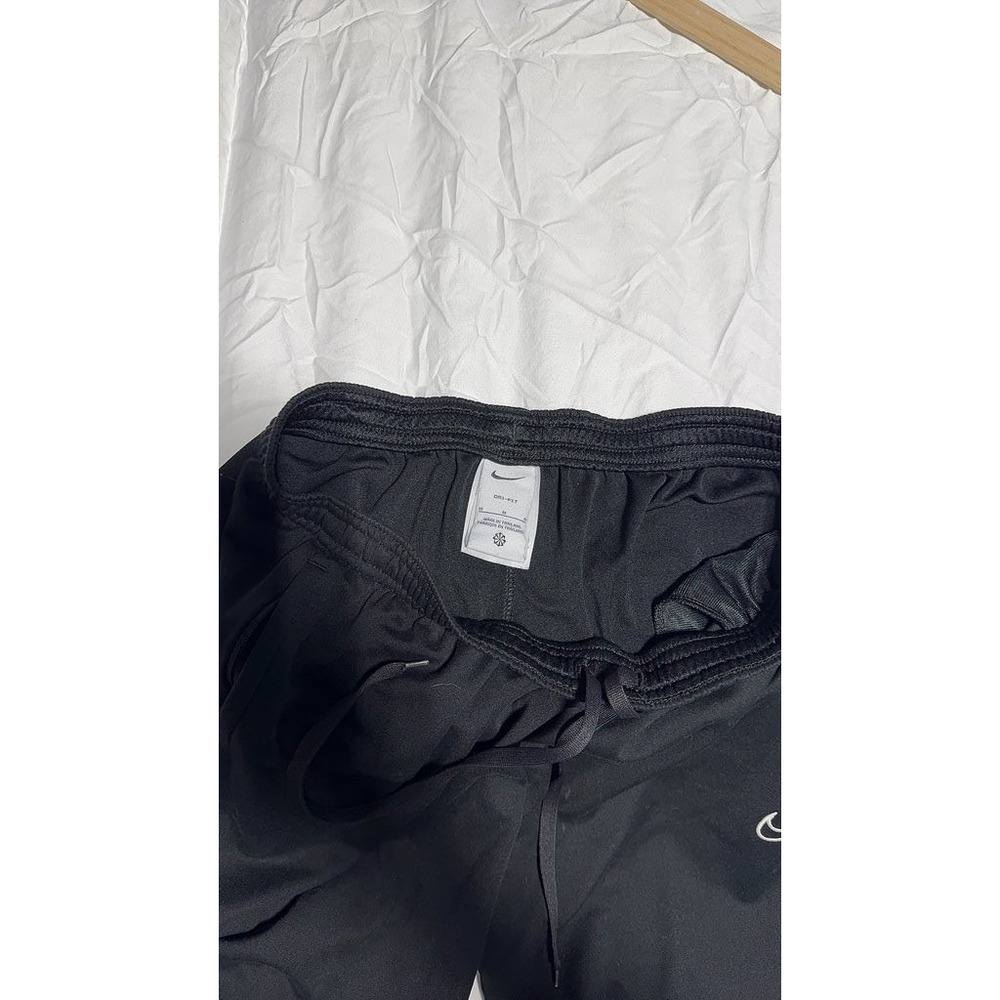 Nike Mens Black Dri-FIT Athletic Jogger Pants Reflective Accents Size Medium